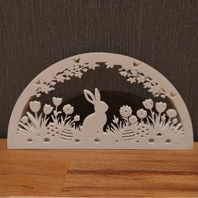 Decoración Estatua Silueta Conejo De Pascua