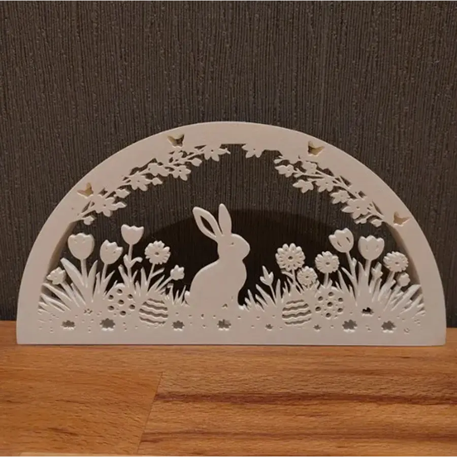 Decoración Estatua Silueta Conejo De Pascua