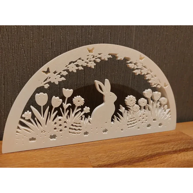 Decoración Estatua Silueta Conejo De Pascua 3