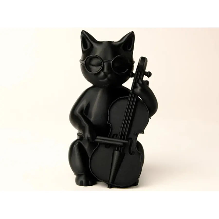 Escultura Gato Músico