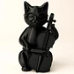 Escultura Gato Músico - Miniatura 2