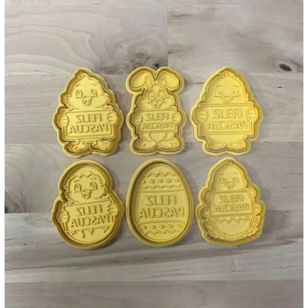Cortadores De Galletas - Feliz Pascua (pack 6 Un) 2