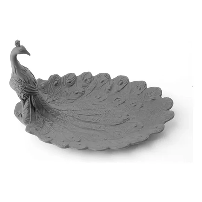 Bandeja Decorativa- Plumas De Pavo Real 3