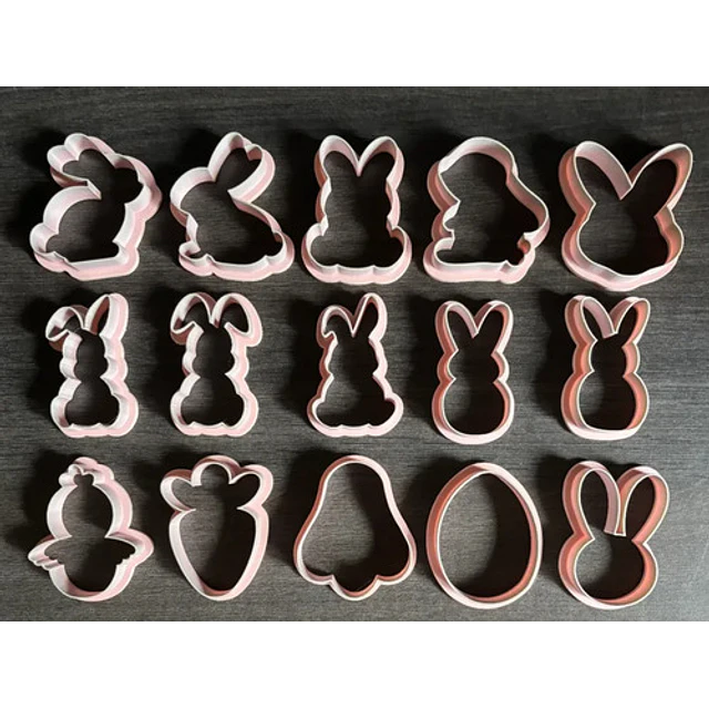Cortadores De Galletas De Pascua (pack 15 Un)