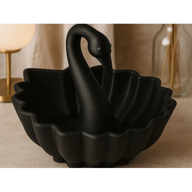 Bowl Elegante De Cisne Negro