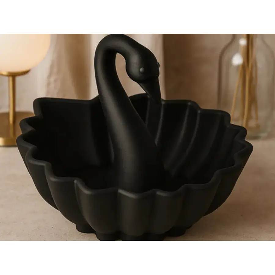 Bowl Elegante De Cisne Negro