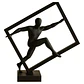Escultura- Atleta Abstracto En Cubo - Miniatura 1