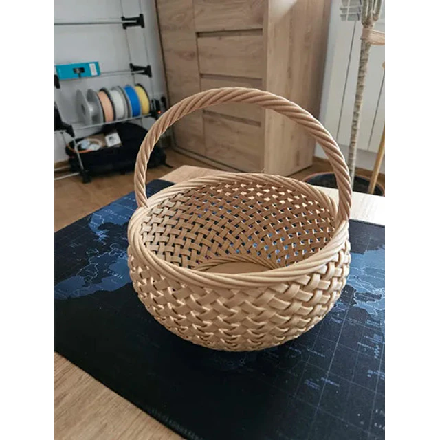 Canasto Tejido De Pascua