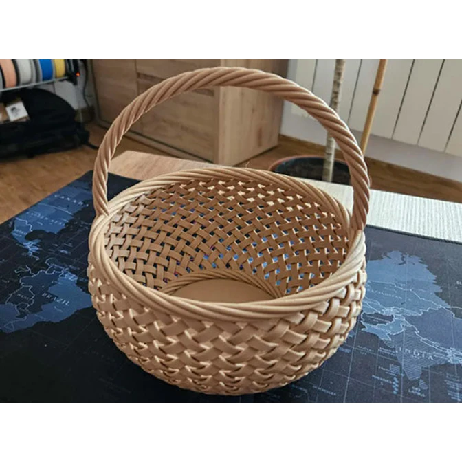 Canasto Tejido De Pascua 3