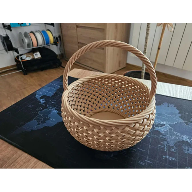 Canasto Tejido De Pascua 4