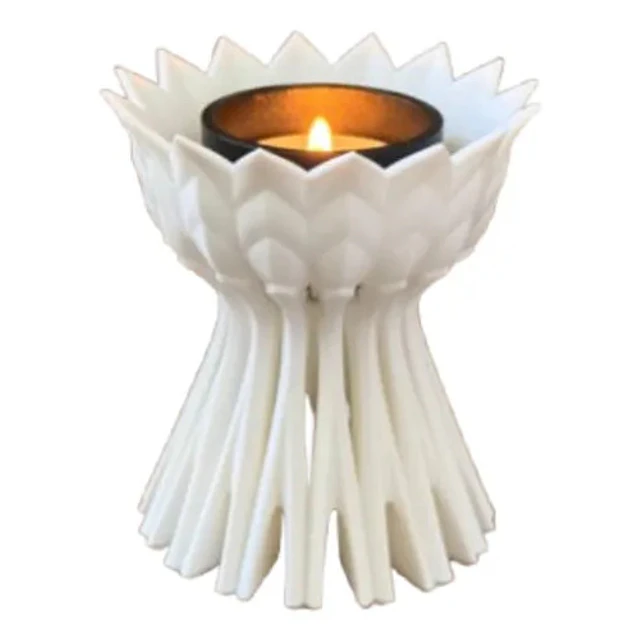 Portavelas Led- Flor De Loto