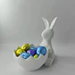 Figura Decorativa De Conejita De Pascua Con Cesta De Huevos - Miniatura 3