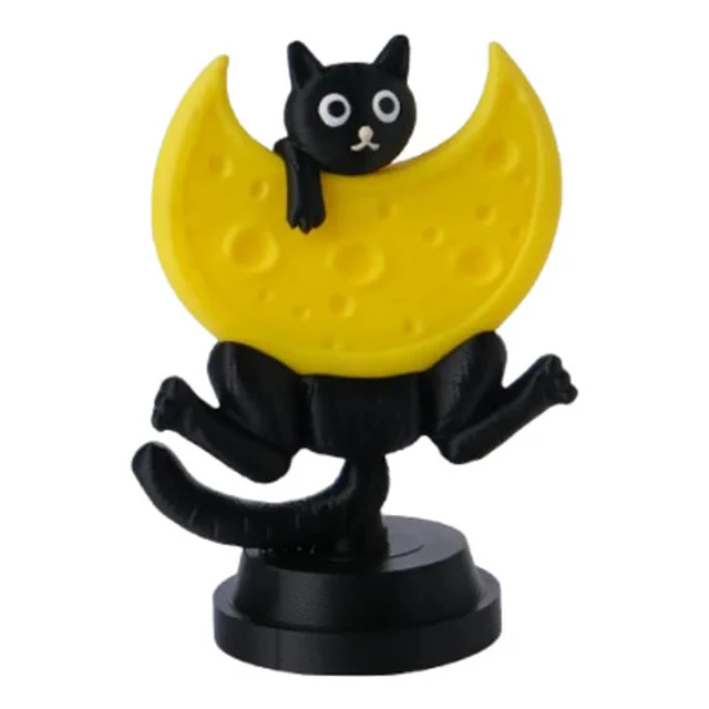 Escultura- Gato Luna De Queso