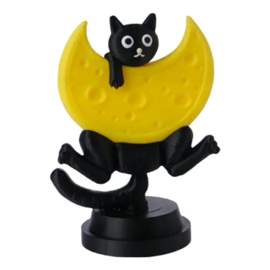 Escultura- Gato Luna De Queso
