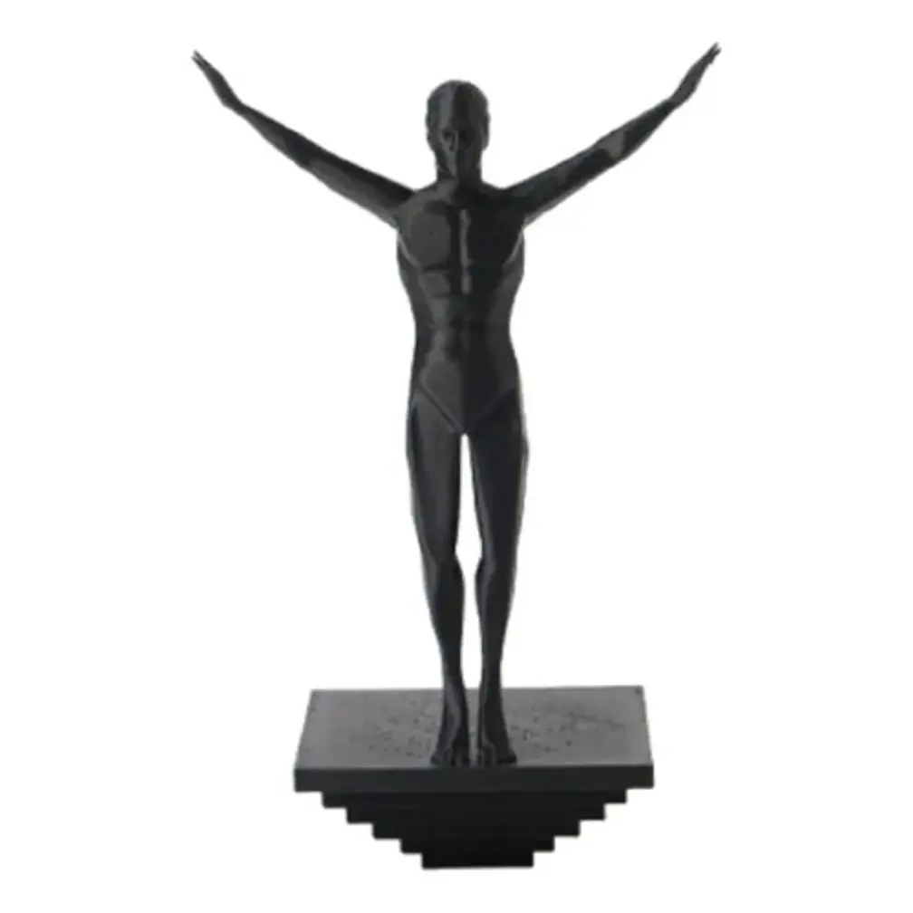 Escultura Negra- Atleta Abstracto 1