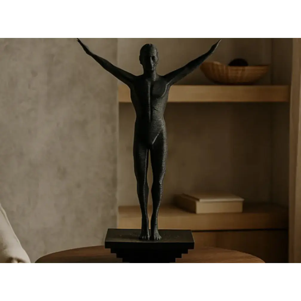 Escultura Negra- Atleta Abstracto 2