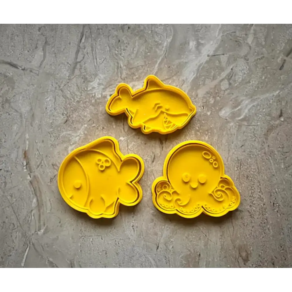 Cortadores De Galletas - Animales Marinos (pack 3 Un) 3