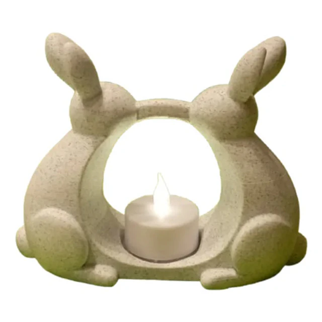Portavelas Led- Conejo De Pascua
