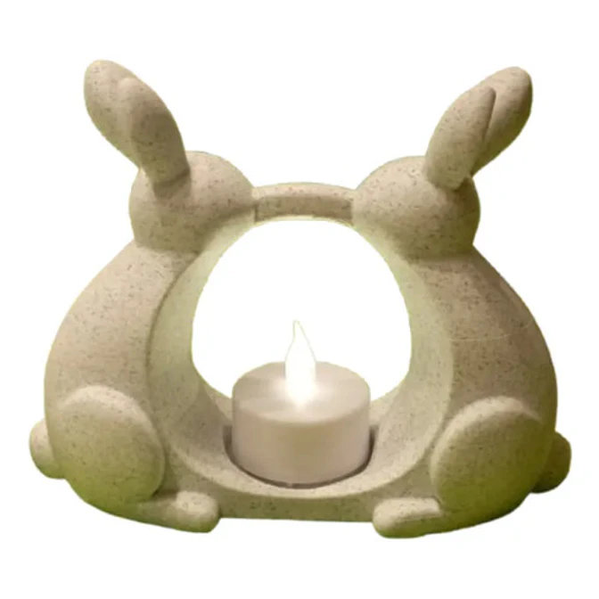 Portavelas Led- Conejo De Pascua 1