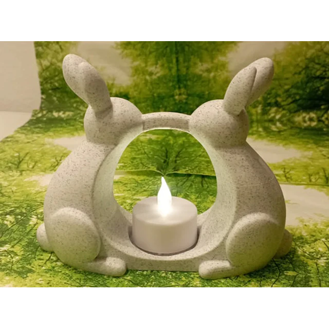 Portavelas Led- Conejo De Pascua