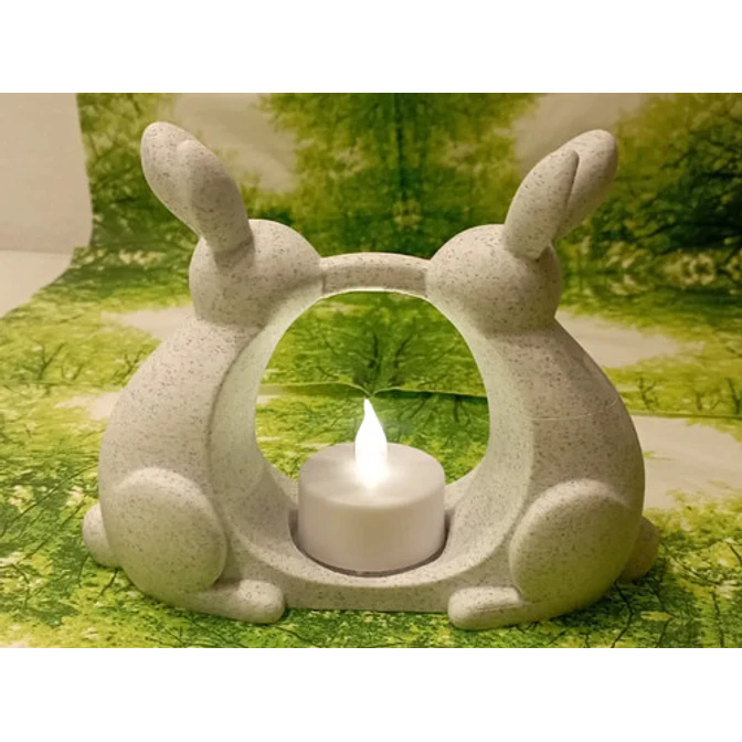 Portavelas Led- Conejo De Pascua 2