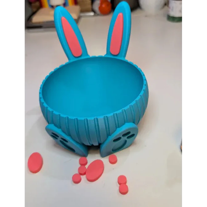 Bowl En Forma De Conejo De Pascua 1