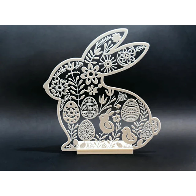 Decoración Silueta De Conejo De Pascua