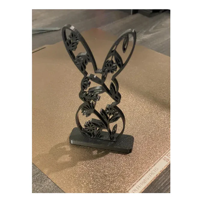 Escultura De Conejo De Pascua Floral Deco 3