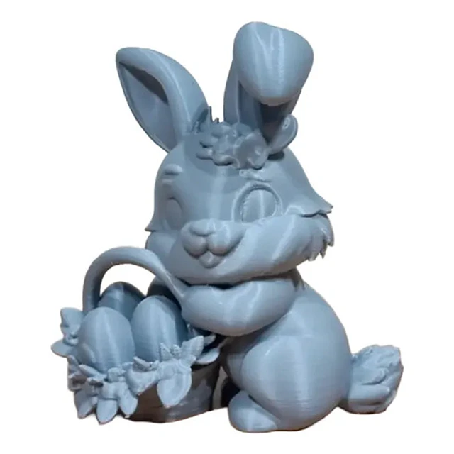 Figura Conejo De Pascua Con Cesta