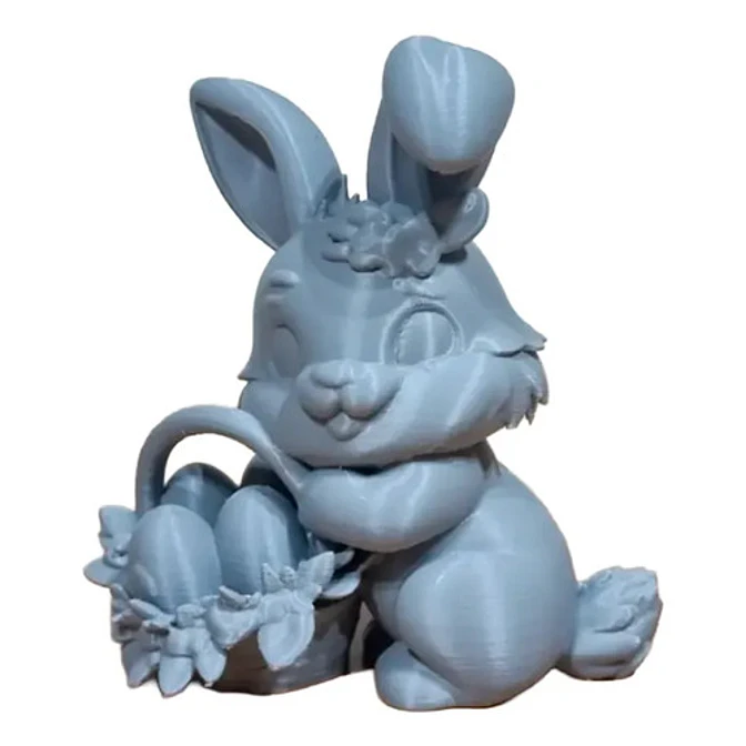 Figura Conejo De Pascua Con Cesta 1