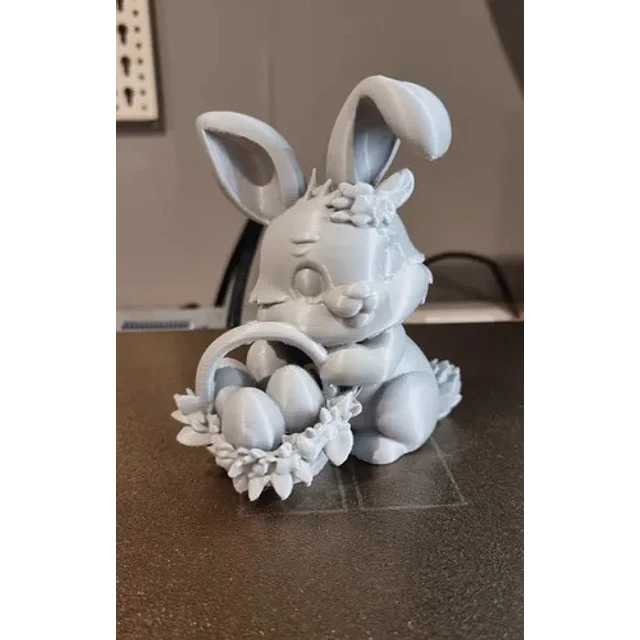 Figura Conejo De Pascua Con Cesta