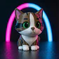 Figuras Decorativas Miniatura De Gatos - Miniatura 2