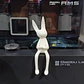 Figura Decorativa De Conejo De Pascua Sentado - Miniatura 2