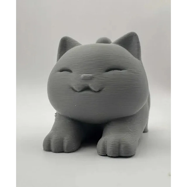 Mini Escultura Decorativa- Gato Estirándose