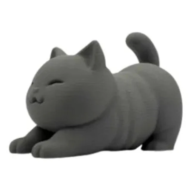 Mini Escultura Decorativa- Gato Estirándose