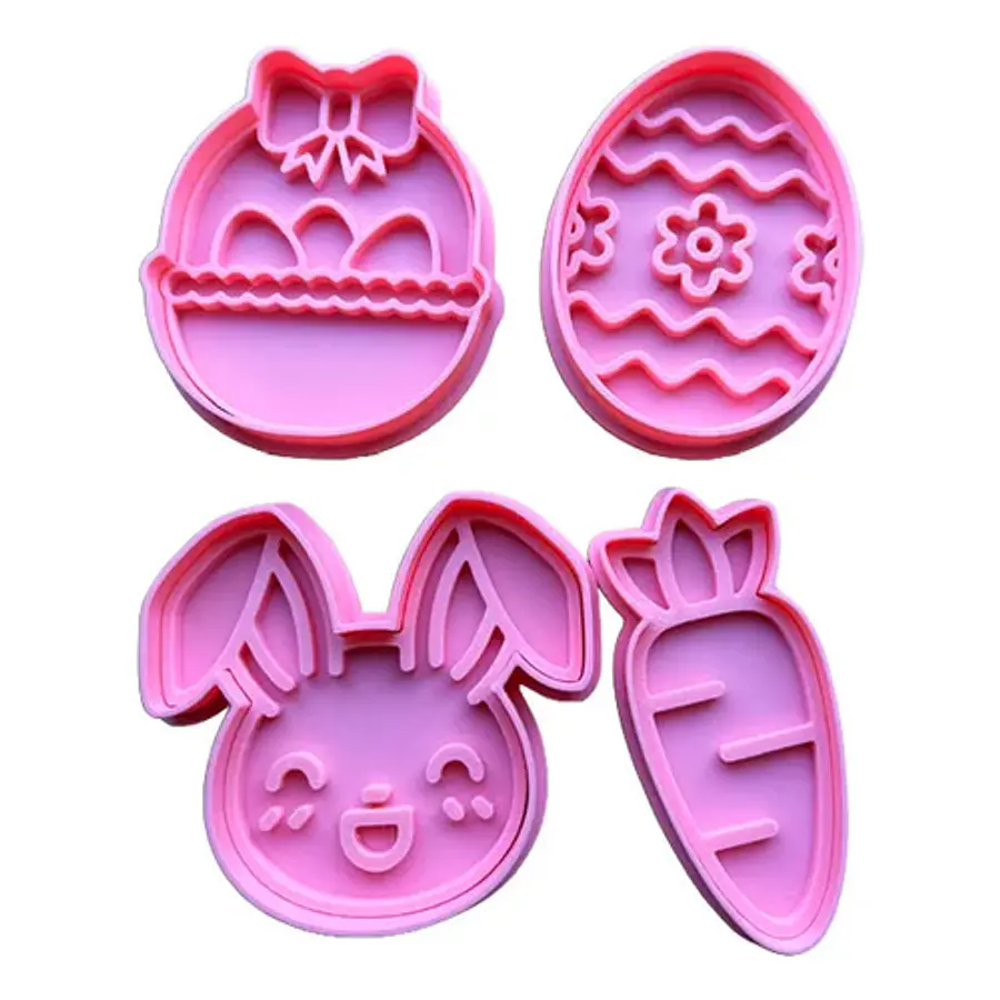Cortadores De Galletas De Pascua  (pack 4 Un)