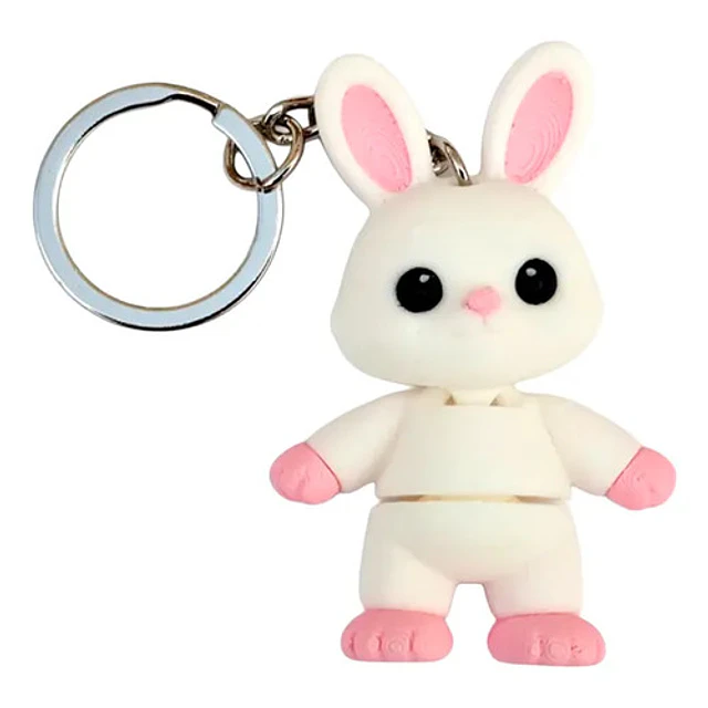 Llavero Mini Flexi Conejo De Pascua