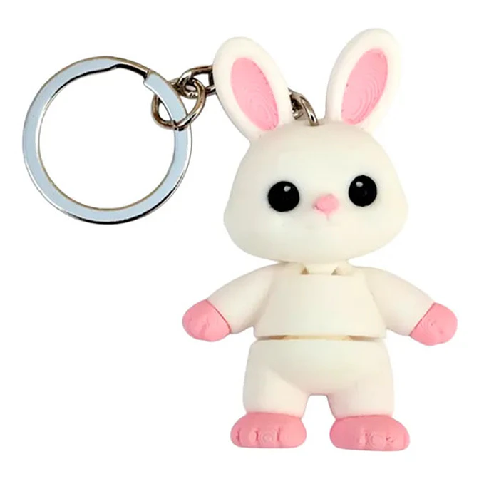 Llavero Mini Flexi Conejo De Pascua 1
