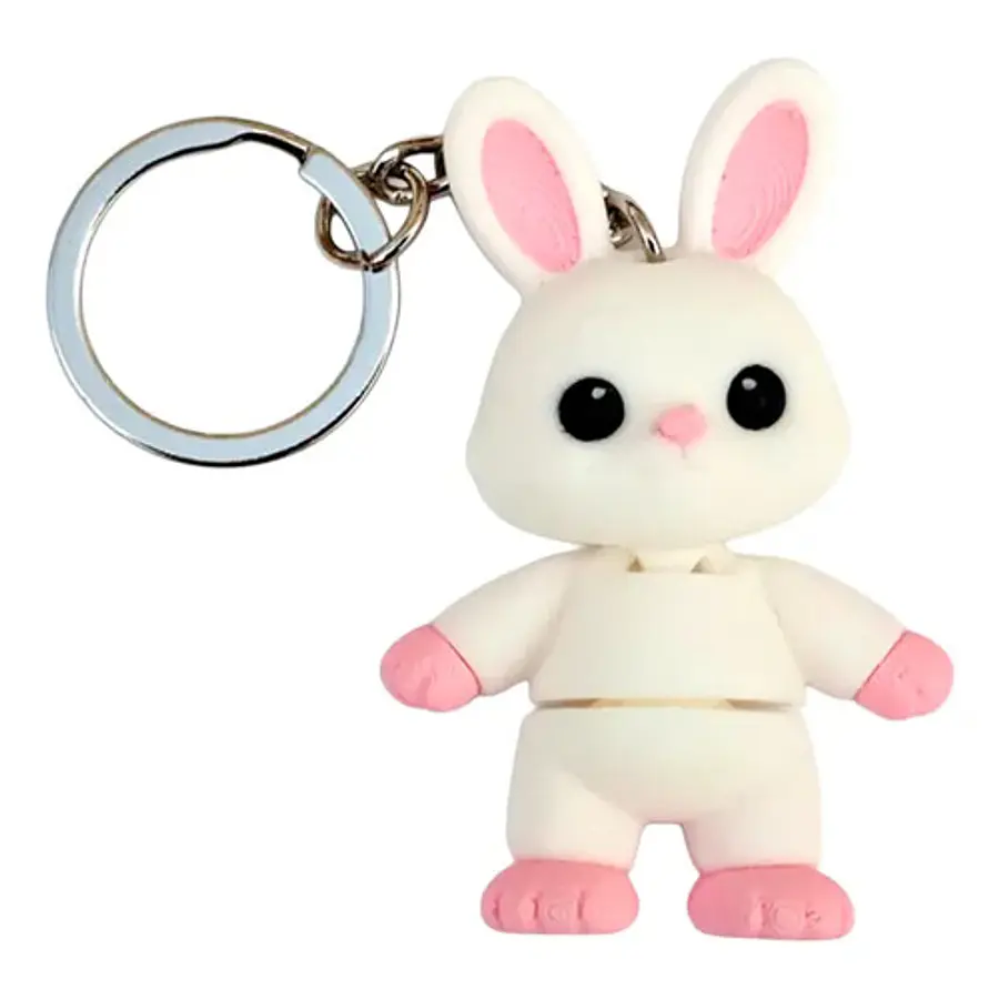 Llavero Mini Flexi Conejo De Pascua