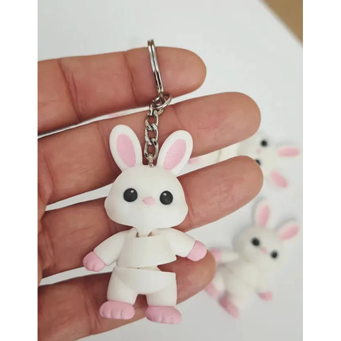 Llavero Mini Flexi Conejo De Pascua 2