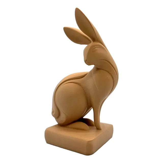 Figura De Conejo Mirando Hacia Atrás