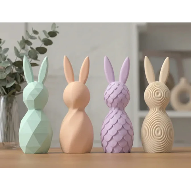 Figuras Decorativas - Conejos Modernos 3
