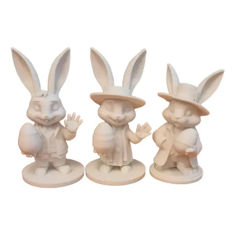 Figuras Conejitos Elegantes De Pascua
