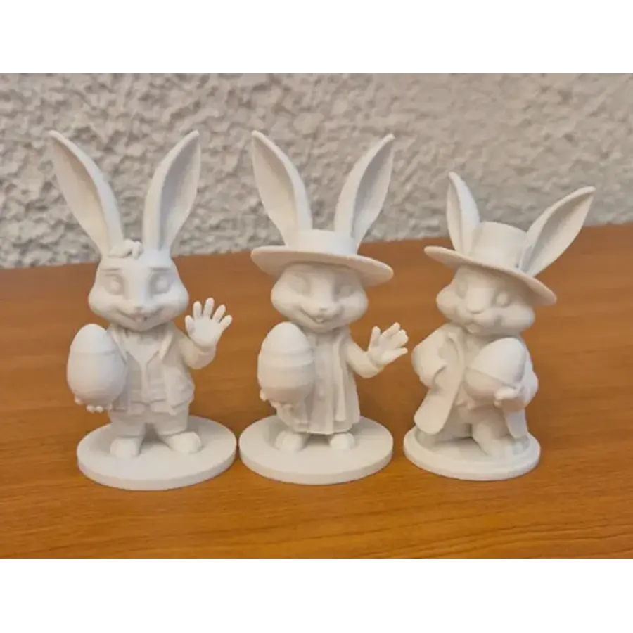Figuras Conejitos Elegantes De Pascua
