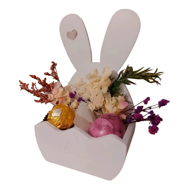 Decoración - Cesta De Conejito De Pascua