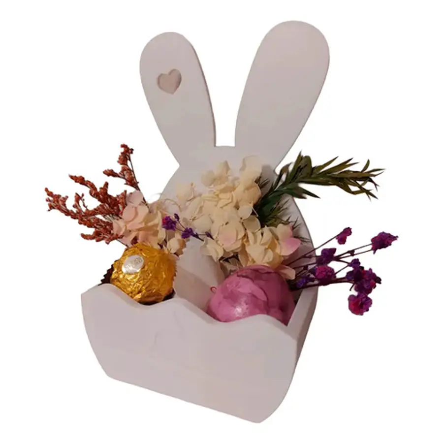 Decoración - Cesta De Conejito De Pascua