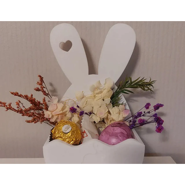 Decoración - Cesta De Conejito De Pascua