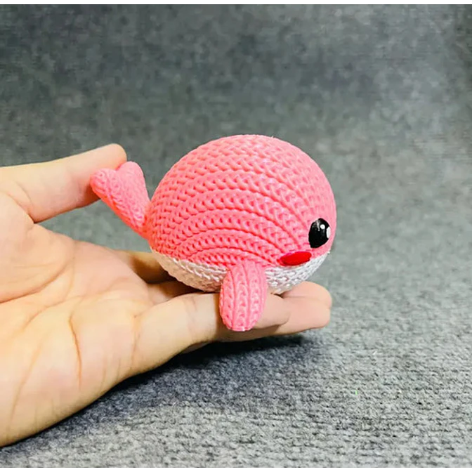 Figura Ballena Adorable Estilo Tejido 4