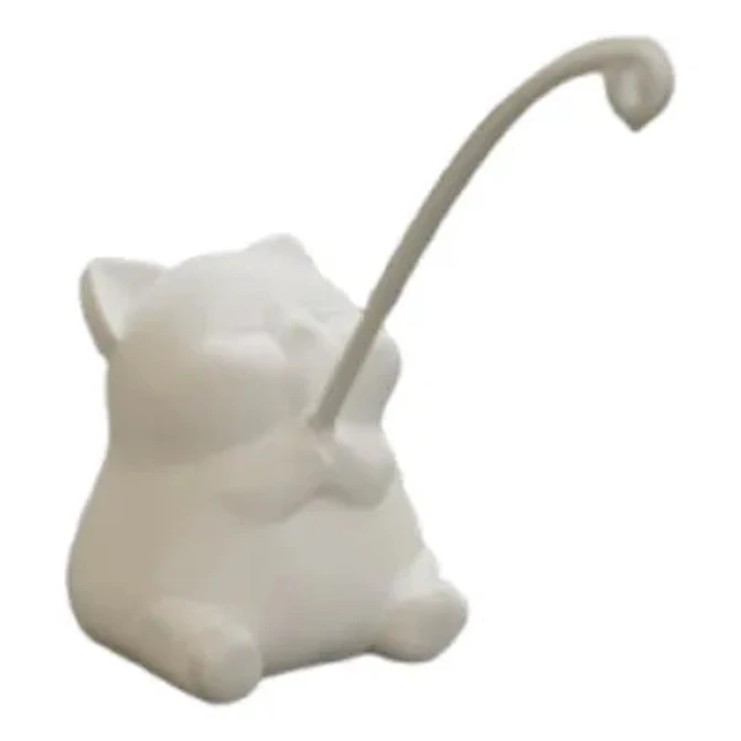 Mini Escultura- Gatito Pescando 3