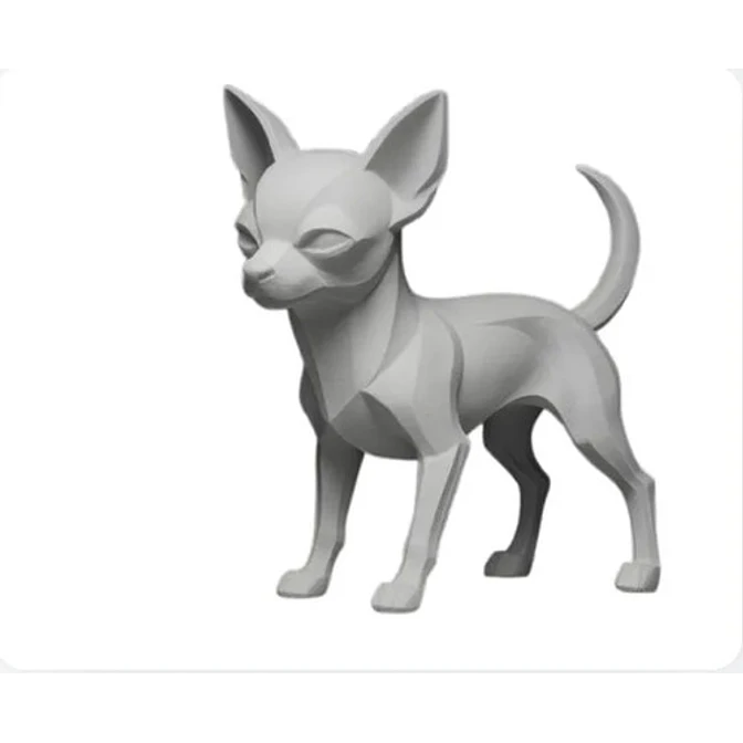 Figura Decorativa- Chihuahua De Pelo 1